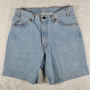 Vintage Levi's 560‎ Shorts Men's 33 Blue Denim Orange Tab 7.5" Inseam Jorts 90s